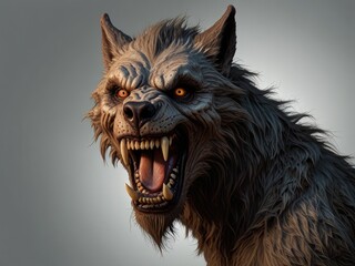 Naklejka premium wolf howling at the moon,wolf howling at night,halloween witch with a broom