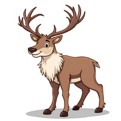 Fototapeta premium Embrace the charm of nature s graceful creatures through playful imagination, digital illustration of character design concept.