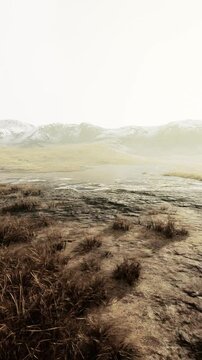 Beautiful Rocks in Province of Afghanistan with dry grass