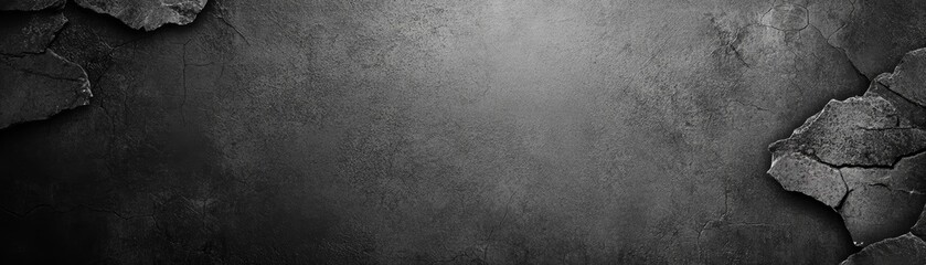 Obraz premium Black and white cracked concrete wall texture, monochrome background for grunge abstract designs