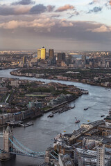 Canary Wharf, River Thames, London