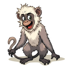 Obraz premium Embrace the joyful spirit of adventure and curiosity in every moment of life, digital illustration of character design concept.