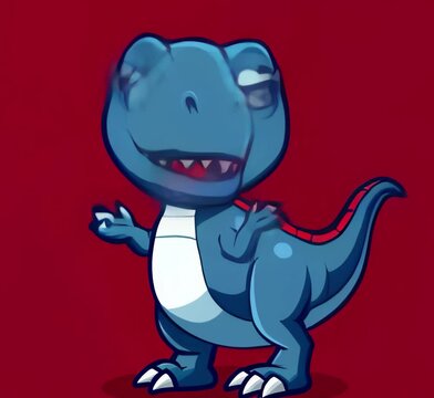 Sticker dinosaurio vinilo kawaii
