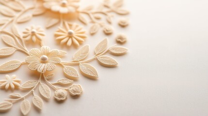 A close up view of a vintage lace doily with intricate floral motifs and delicate edges.