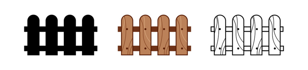 fence, picket wood outline, silhouette fence panel, wooden fence clip art