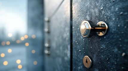 Obraz premium A high security vault with thick steel doors and multiple locking mechanisms, symbolizing the protection of valuable assets.