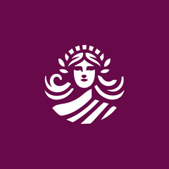 Greek goddess logo