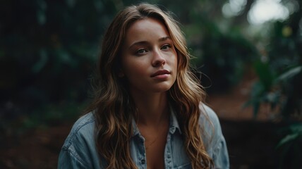 Naklejka premium portrait of a woman