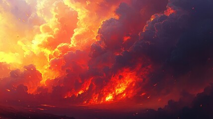 Fiery Sky