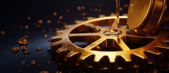 Golden Gear and Oil Droplets