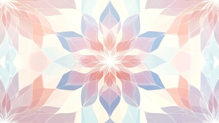 Abstract Floral Pattern with Soft Pastel Hues