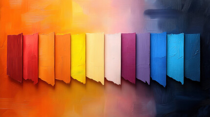 Colorful gradient palette with vibrant hues and soft textures