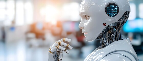 of a 3D city in a metaverse environment controlled and managed by advanced robots  The city features a futuristic digital interface that oversees and optimizes energy security