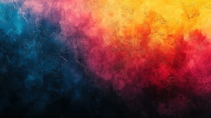 Fototapeta premium Abstract Painted Wall with Blue, Pink, Red, and Yellow Hues