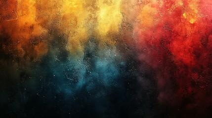 Fototapeta premium Abstract Textured Background with Red, Orange, Yellow, and Blue Hues