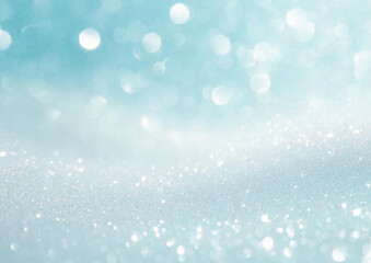 綺麗な水色のキラキラ背景