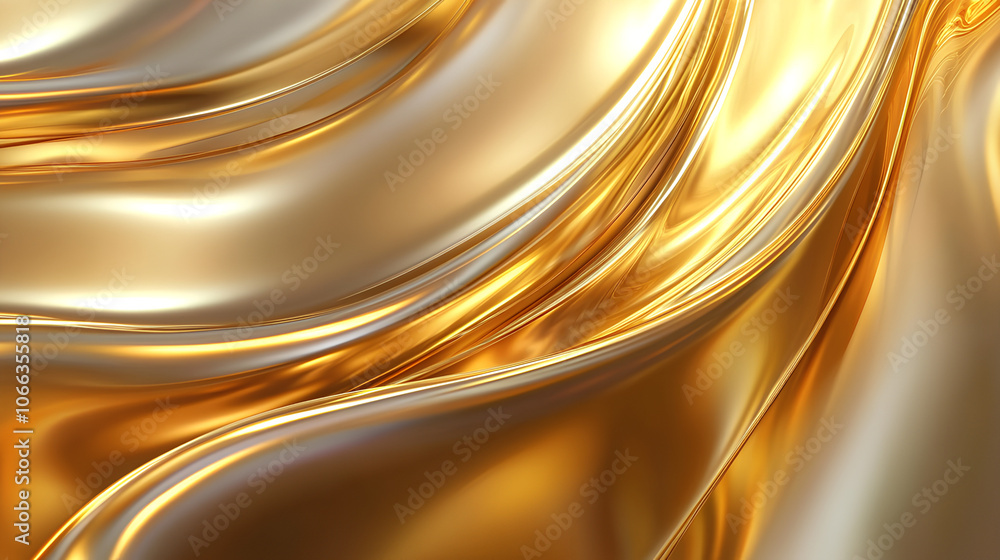 Poster flowing curve lines background