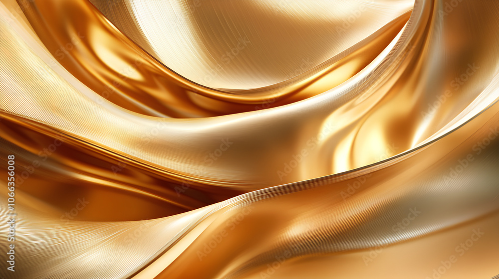Poster flowing curve lines background
