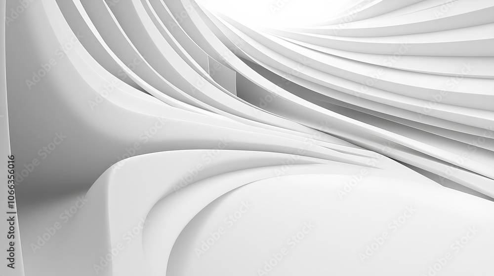 Poster flowing curve lines background