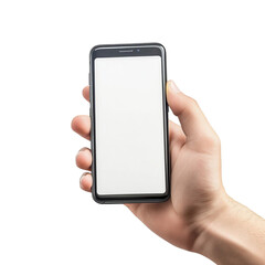 hand holding smartphone