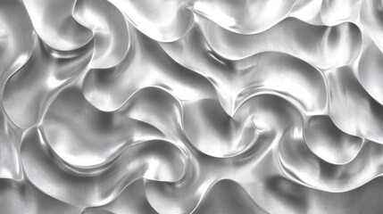Fototapeta premium Abstract Metallic Surface with Wavy Texture