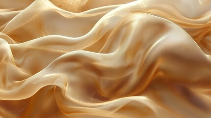Fototapeta premium Transparent golden multilayer cloth background