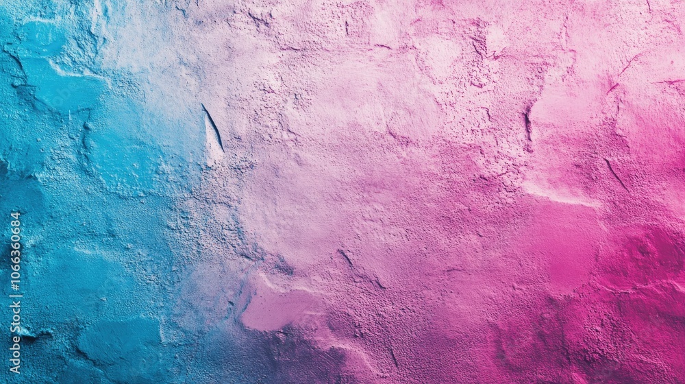 Poster pink and blue textured abstract background with a vibrant gradient and grainy noise effect
