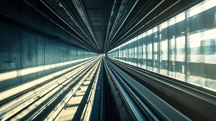 Obraz premium high-speed train on tracks