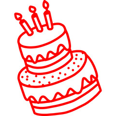 Happy birthday single vector icon