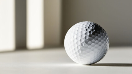 a close up of a golf ball