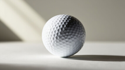 a close up of a golf ball