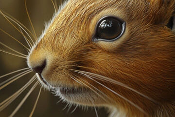Close-up of a squirrel’s whiskers 