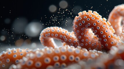 Close-up of Colorful Sea Creature Tentacles