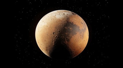 Red planet Mars element for creative design projects