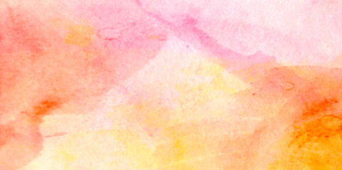 Abstract bright texture of pink in yellow paint background, Splash acrylic colorful background, beautiful watercolor background for your design, perfect for creative designs, artistic projects.	