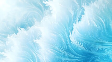 Abstract Blue Feather Pattern