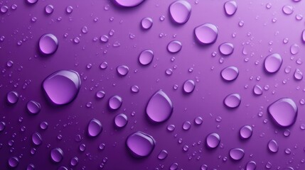 Purple wallpaper background featuring numerous small scattered water droplets