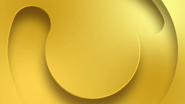 looping gold circle animated abstract geometric monochrome background with empty place for logo or product promotion