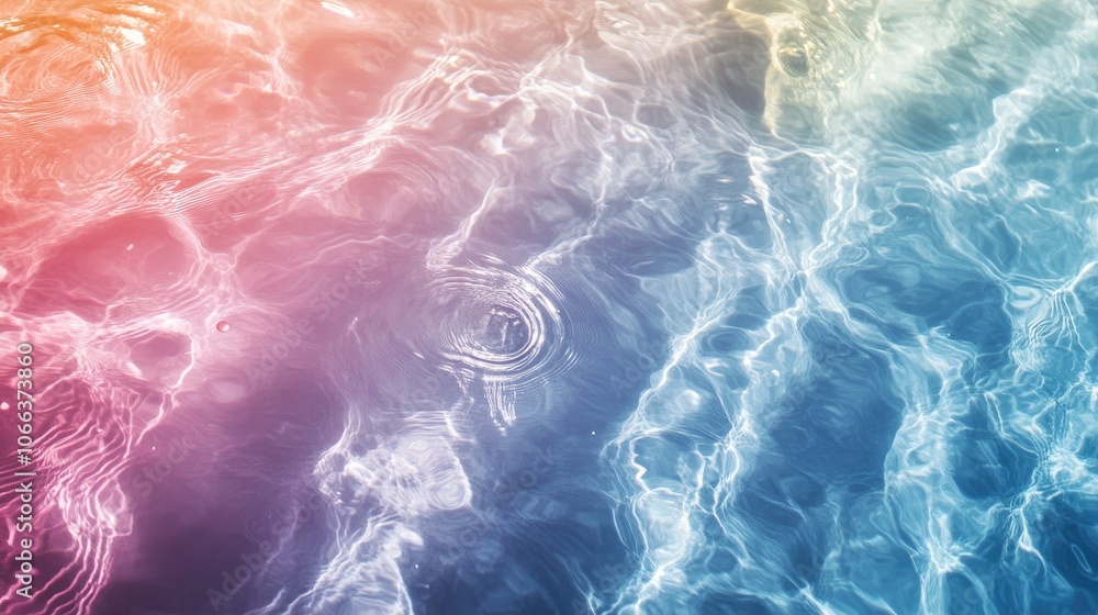 Poster soft water texture overlay effect for images and mockups organic drop diagonal shadow caustic effect