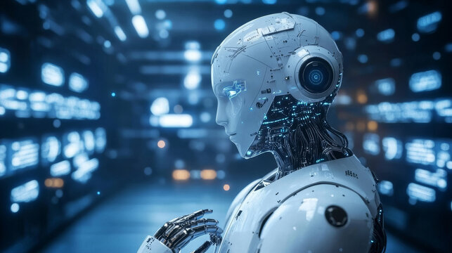 Thinking about the world of artificial intelligence.