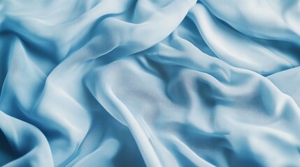 Obraz premium Pastel blue fabric texture reflecting a trendy spring aesthetic