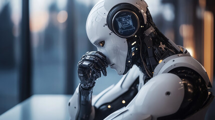 Thinking about the world of artificial intelligence.