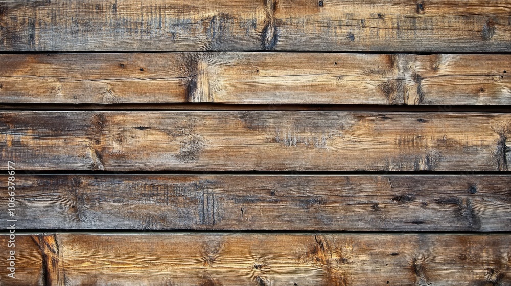 Poster smooth texture of horizontal wooden cladding