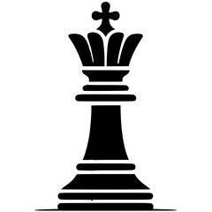 Chess king piece silhouette