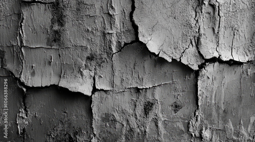 Poster weathered and cracked wall surface creating an abstract textured background