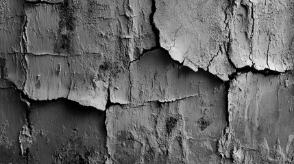 Obraz premium Weathered and cracked wall surface creating an abstract textured background