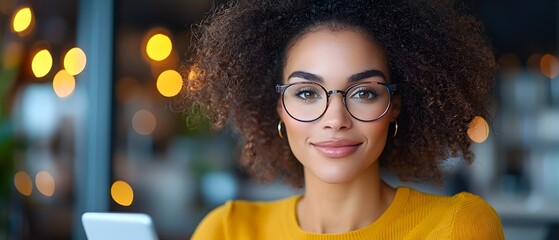 Smiling young woman having an engaged video call consultation with her doctor on a tablet device  She appears to be asking questions and communicating in a friendly