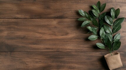 Elegant Leafy Plant Decoration for Event Backdrop