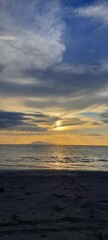 sunset over the sea