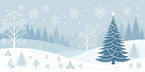Obraz premium minimalist white christmas wallpaper